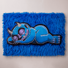 Load image into Gallery viewer, "Sleeping Blue On Fur #1" by Subway Doodle
